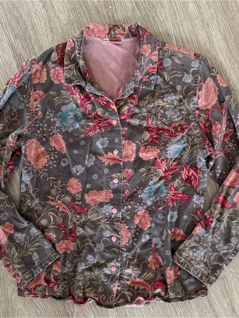 Tianello floral Diana blouse button down S